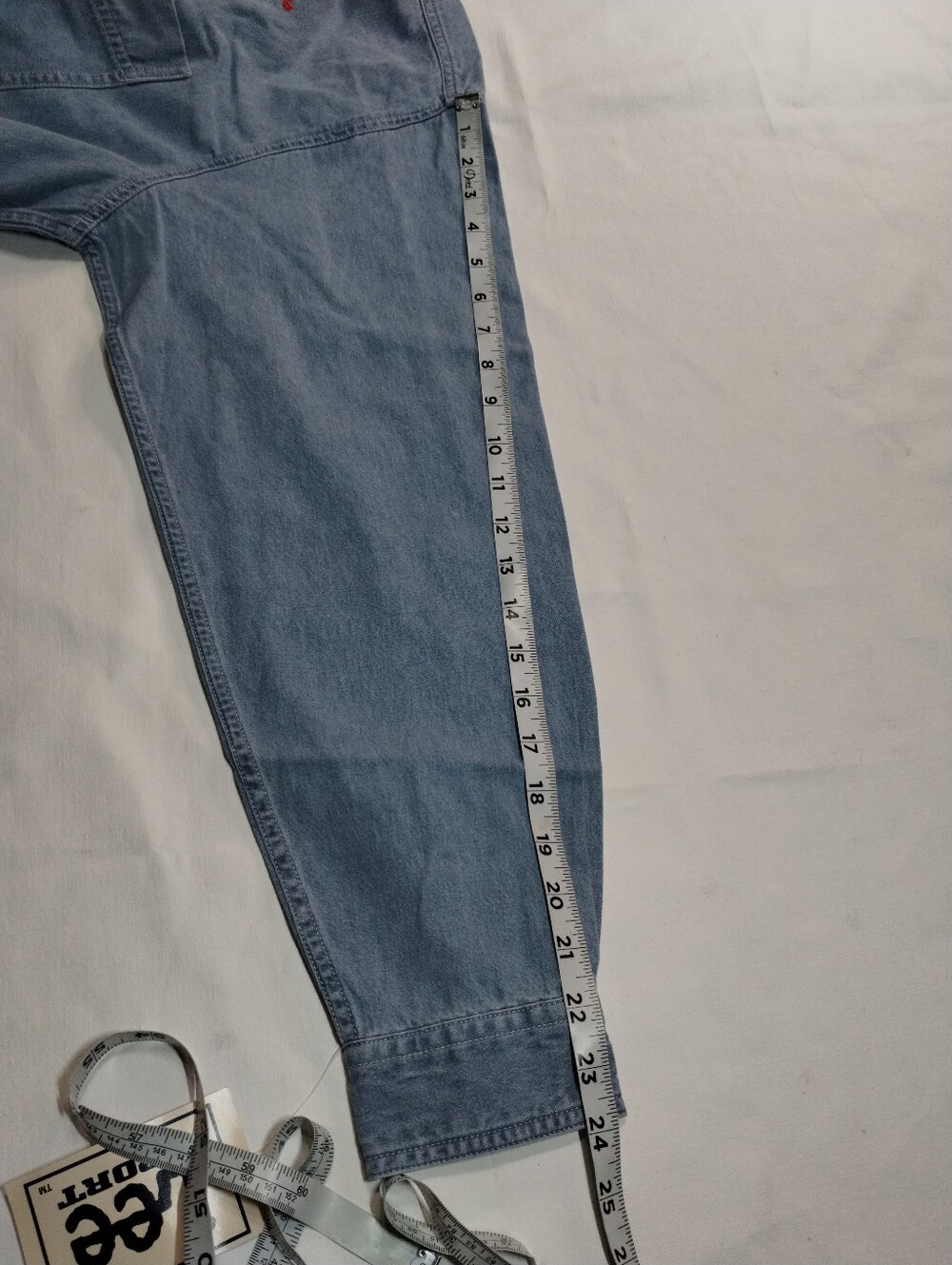 Lee Light Blue Denim Button-Up Shirt with Small Chest Embroidery - Picture 5 of 8